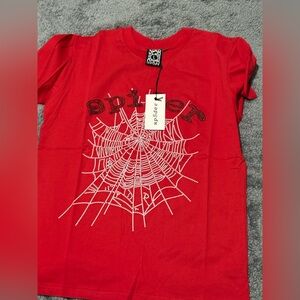 Red Spider Web Graphic Tee